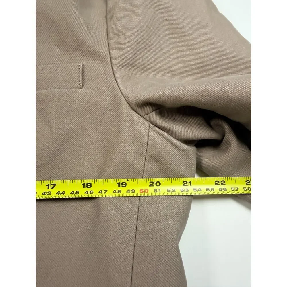 Gap Men’s Tailored Cotton Blazer – Size Medium Classic Taupe | 100% Cotton